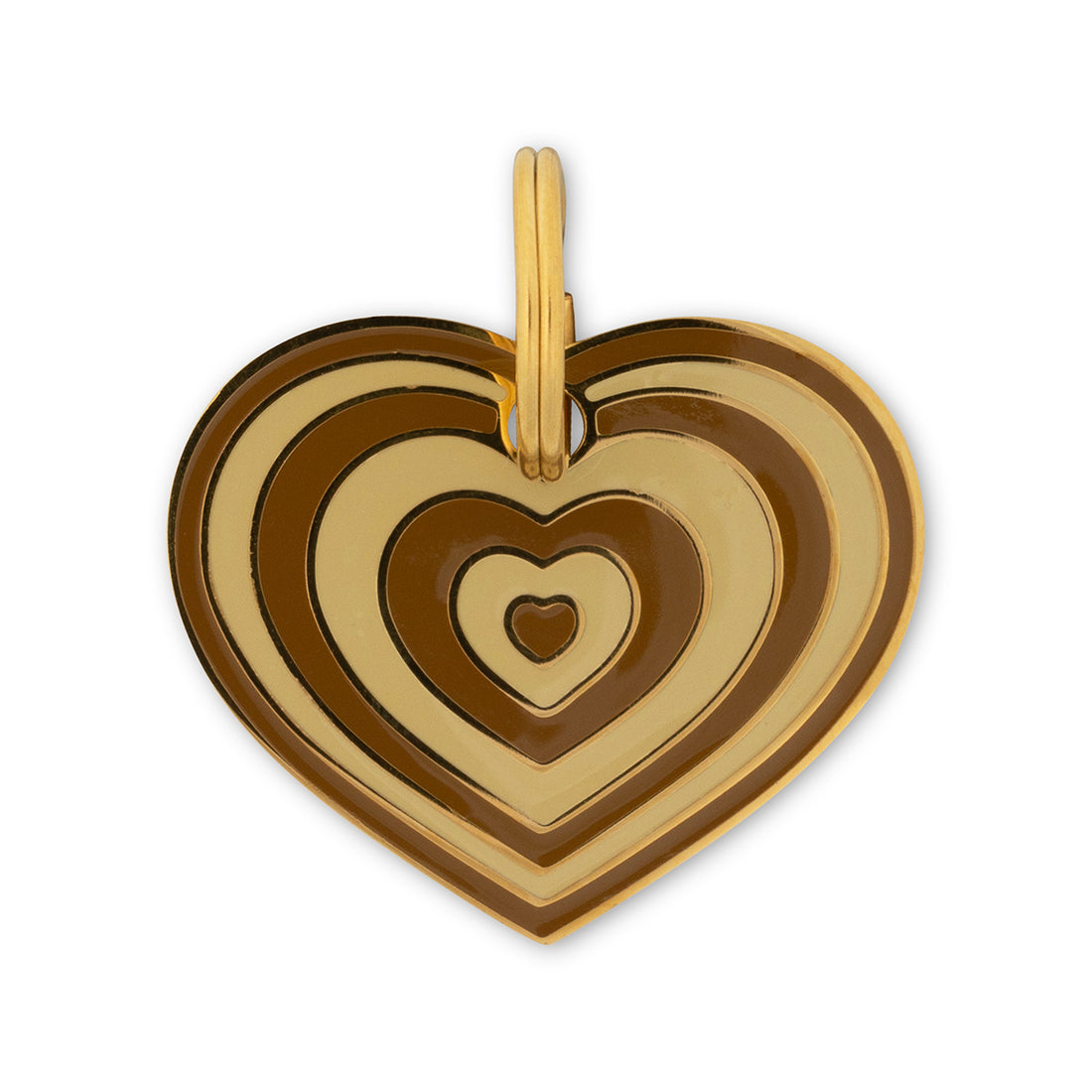 Latte Brown Pet ID Tag