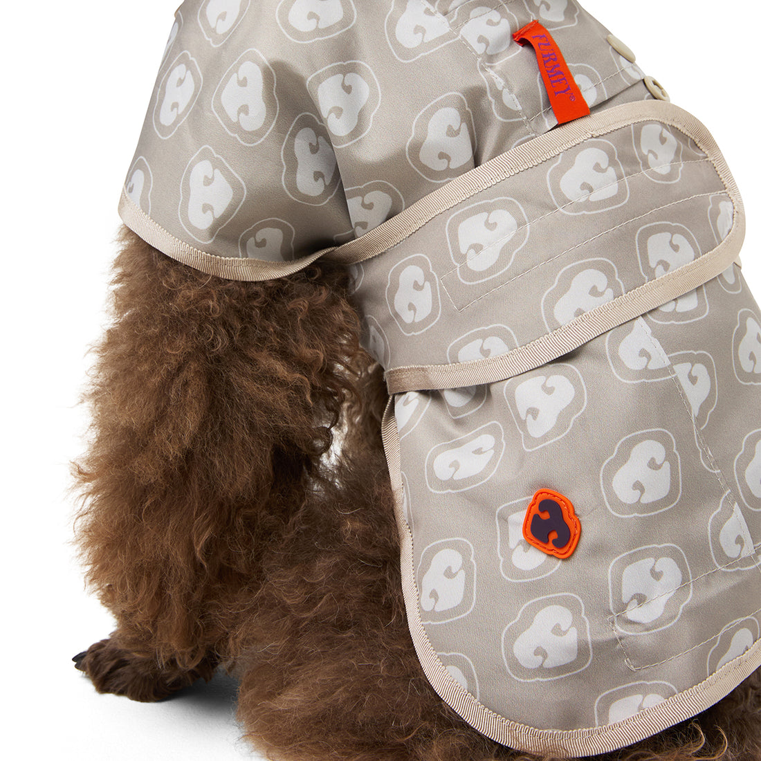 Dog Raincoat Figaro Beige