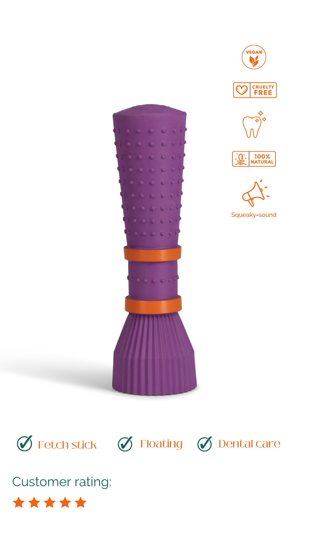 Zoomies | dog toy | Purple